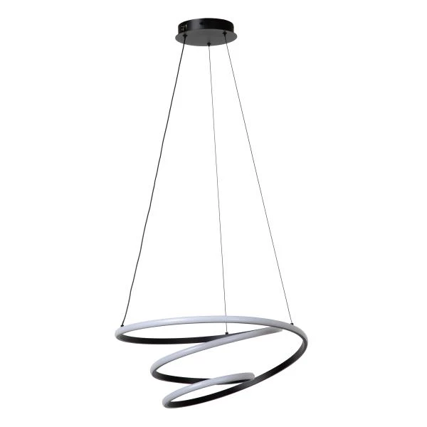 Lucide ESPIRAL - Pendelleuchten - LED Dim. - CCT - 1x40W 2700K/4000K - Schwarz | Essential - ausgeschaltet